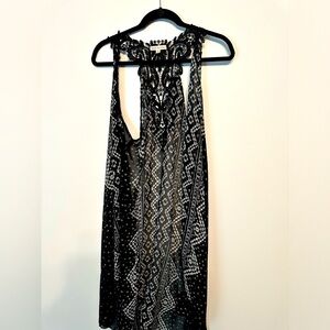 Long lace and silk vest - sz. M (hardly worn)